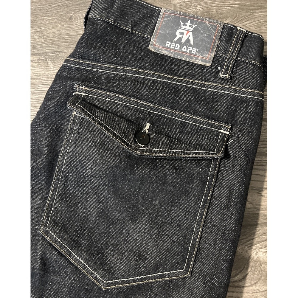 Red Ape Dark Wash Straight Leg High Rise Blue Jeans Men's Size 38XL (38x32)